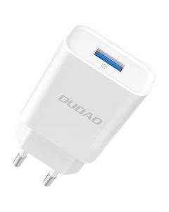 Dudao A4EU Charger USB-A 10W Αντάπτορας Φόρτισης Τοίχου 2.1A - White