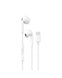Dudao X14PROT In-Ear Earphones Type-C Ενσύρματα Ακουστικά με Μικρόφωνο - White