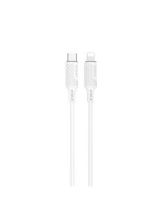 Dudao L6S Charging and Data Transfer Cable 20W Καλώδιο Φόρτισης Type-C PD to Lightning 1m - White
