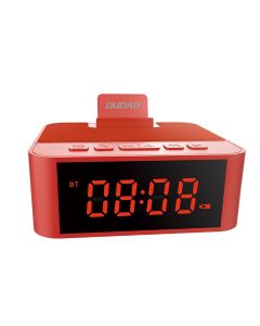 Dudao Y5 AUX Multifunctional Bluetooth Speaker Alarm Clock Ασύρματο Ηχείο - Κόκκινο