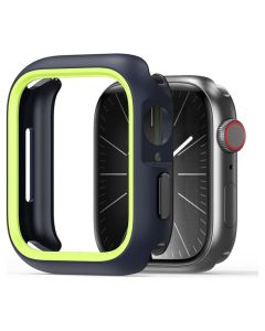 Dux Ducis Bamo Hard PC + Soft Silicone Case (Apple Watch Series 7/8/9 45mm) - Midnight / Green