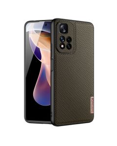 DUX DUCIS Fino TPU and Fabric Case - Soldier Green (Xiaomi Poco X4 NFC 5G)