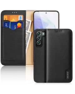 DUX DUCIS Hivo Leather RFID Wallet Case Δερμάτινη Θήκη Πορτοφόλι με Stand - Black (Samsung Galaxy S22 Plus 5G)