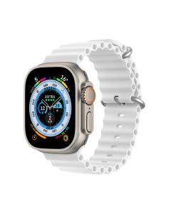 Dux Ducis OceanWave Strap Watch Band White - Apple Watch 42/44/45/49mm (1/2/3/4/5/6/7/8/9/SE/ULTRA)