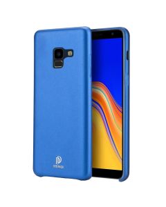 DUX DUCIS Skin Lite PU Leather Back Cover Case - Blue (Samsung Galaxy A8 Plus 2018)