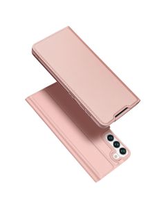 DUX DUCIS SkinPro Wallet Case Θήκη Πορτοφόλι με Δυνατότητα Stand - Rose Gold (Samsung Galaxy S22 5G)