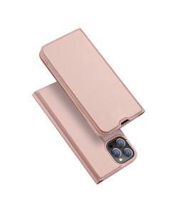 DUX DUCIS SkinPro Wallet Case Θήκη Πορτοφόλι με Stand - Rose Gold (iPhone 13 Pro Max)