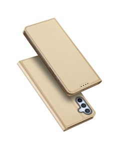 DUX DUCIS SkinPro Wallet Case Θήκη Πορτοφόλι με Stand - Gold (Samsung Galaxy A54 5G)