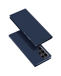 DUX DUCIS SkinPro Wallet Case Θήκη Πορτοφόλι με Stand - Navy Blue (Samsung Galaxy S24 Ultra)