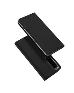 DUX DUCIS SkinPro Wallet Case Θήκη Πορτοφόλι με Stand - Black (Sony Xperia 1 V)