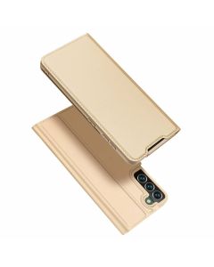 DUX DUCIS SkinPro Wallet Case Θήκη Πορτοφόλι με Δυνατότητα Stand - Gold (Samsung Galaxy S22 Plus 5G)
