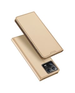 DUX DUCIS SkinPro Wallet Case Θήκη Πορτοφόλι με Stand - Gold (Xiaomi 13)