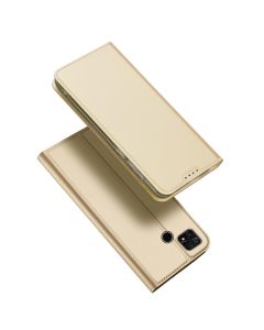 DUX DUCIS SkinPro Wallet Case Θήκη Πορτοφόλι με Stand - Gold (Xiaomi Poco C40)