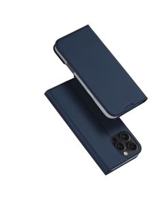 DUX DUCIS SkinPro Wallet Case Θήκη Πορτοφόλι με Δυνατότητα Stand - Navy Blue (iPhone 16 Pro)