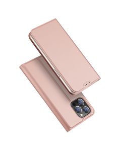 DUX DUCIS SkinPro Wallet Case Θήκη Πορτοφόλι με Δυνατότητα Stand - Rose Gold (iPhone 15 Pro Max)