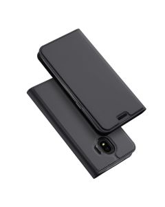 DUX DUCIS SkinPro Wallet Case Θήκη Πορτοφόλι με Δυνατότητα Stand - Gray (Samsung Galaxy J4 2018)