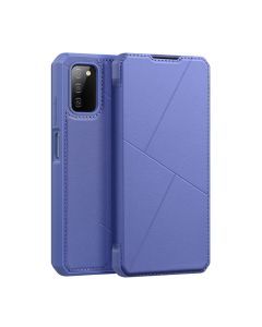 DUX DUCIS Skin X Wallet Case Θήκη Πορτοφόλι με Stand - Blue (Samsung Galaxy A03s)