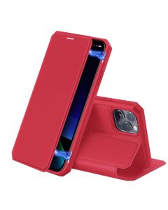 DUX DUCIS Skin X Wallet Case Θήκη Πορτοφόλι με Stand - Red (iPhone 11 Pro)