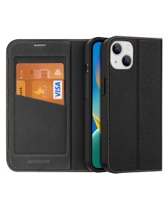 DUX DUCIS Skin X2 Wallet Case Θήκη Πορτοφόλι με Stand - Black (iPhone 14)