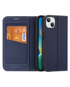 DUX DUCIS Skin X2 Wallet Case Θήκη Πορτοφόλι με Stand - Blue (iPhone 14 Plus)