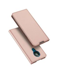 DUX DUCIS SkinPro Wallet Case Θήκη Πορτοφόλι με Stand - Rose Gold (Nokia 1.4)