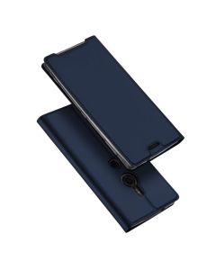 DUX DUCIS SkinPro Wallet Case Θήκη Πορτοφόλι με Stand - Navy Blue (Sony Xperia XZ3)