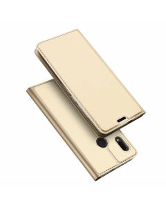 DUX DUCIS SkinPro Wallet Case Θήκη Πορτοφόλι με Stand - Gold (Asus Zenfone Max M1)
