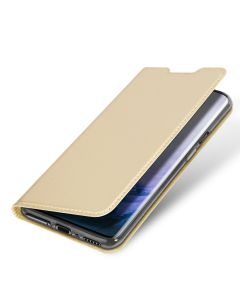 DUX DUCIS SkinPro Wallet Case Θήκη Πορτοφόλι με Stand - Gold (LG G8 ThinQ)