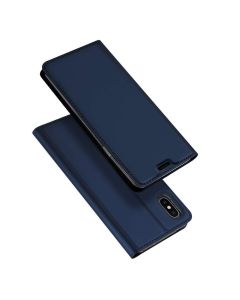 DUX DUCIS SkinPro Wallet Case Θήκη Πορτοφόλι με Stand - Navy Blue (iPhone Xs Max)