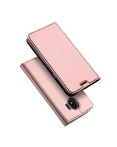 DUX DUCIS SkinPro Wallet Case Θήκη Πορτοφόλι με Δυνατότητα Stand - Rose Gold (Samsung Galaxy J4 2018)