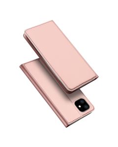 DUX DUCIS SkinPro Wallet Case Θήκη Πορτοφόλι με Stand - Rose Gold (iPhone 11)