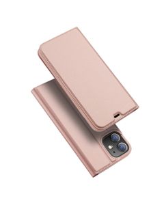 DUX DUCIS SkinPro Wallet Case Θήκη Πορτοφόλι με Stand - Rose Gold (iPhone 12 Mini)