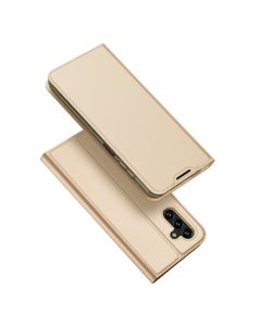 DUX DUCIS SkinPro Wallet Case Θήκη Πορτοφόλι με Stand - Gold (Samsung Galaxy A13 5G)