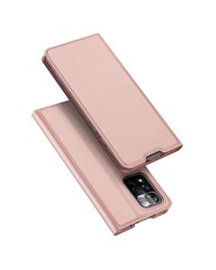 DUX DUCIS SkinPro Wallet Case Θήκη Πορτοφόλι με Stand - Rose Gold (Xiaomi Poco M4 Pro 5G / Redmi Note 11T 5G / 11S 5G)