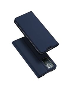 DUX DUCIS SkinPro Wallet Case Θήκη Πορτοφόλι με Stand - Navy Blue (Xiaomi Poco M4 Pro 5G / Redmi Note 11T 5G / 11S 5G)