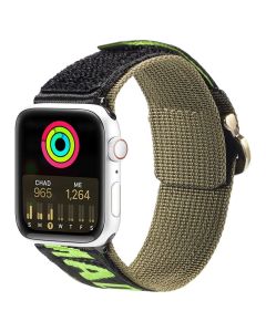 Dux Ducis Outdoor Strap Watch Band Black / Green - Apple Watch 42/44/45/49mm (1/2/3/4/5/6/7/8/9/SE/ULTRA)