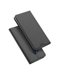 DUX DUCIS SkinPro Wallet Case Θήκη Πορτοφόλι με Δυνατότητα Stand - Grey (HTC U11 Life)