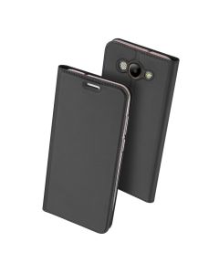 DUX DUCIS SkinPro Wallet Case Θήκη Πορτοφόλι με Δυνατότητα Stand - Gray (Huawei Y3 2017)