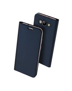 DUX DUCIS SkinPro Wallet Case Θήκη Πορτοφόλι με Δυνατότητα Stand - Navy Blue (Huawei Y3 2017)
