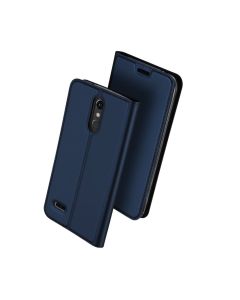 DUX DUCIS SkinPro Wallet Case Θήκη Πορτοφόλι με Δυνατότητα Stand - Navy Blue (LG K10 2018)