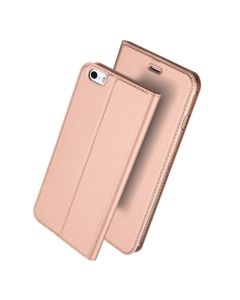 DUX DUCIS SkinPro Wallet Case Θήκη με Δυνατότητα Stand - Rose Gold (iPhone 5 / 5s / SE)
