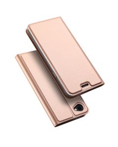 DUX DUCIS SkinPro Wallet Case Θήκη Πορτοφόλι με Δυνατότητα Stand - Rose Gold (LG Q6)