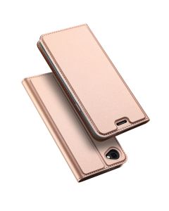 DUX DUCIS SkinPro Wallet Case Θήκη Πορτοφόλι με Δυνατότητα Stand - Rose Gold (LG Q6)
