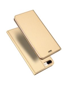 DUX DUCIS SkinPro Wallet Case Θήκη Πορτοφόλι με Δυνατότητα Stand - Gold (iPhone 7 Plus / 8 Plus)