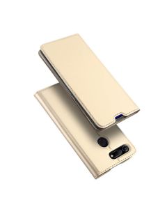 DUX DUCIS SkinPro Wallet Case Θήκη Πορτοφόλι με Stand - Gold (Huawei Honor View 20)