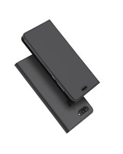 DUX DUCIS SkinPro Wallet Case Θήκη Πορτοφόλι με Stand - Gray (Huawei Honor Note 10)