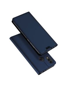 DUX DUCIS SkinPro Wallet Case Θήκη Πορτοφόλι με Stand - Navy Blue (Huawei Honor 8C)