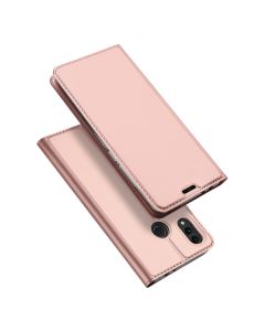 DUX DUCIS SkinPro Wallet Case Θήκη Πορτοφόλι με Stand - Rose Gold (Huawei Honor 8C)