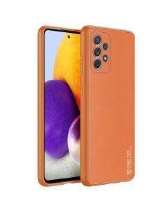 DUX DUCIS Yolo Elegant PU Leather TPU Case - Orange (Samsung Galaxy A72 4G / 5G)