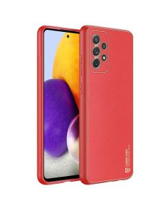 DUX DUCIS Yolo Elegant PU Leather TPU Case - Red (Samsung Galaxy A72 4G / 5G)